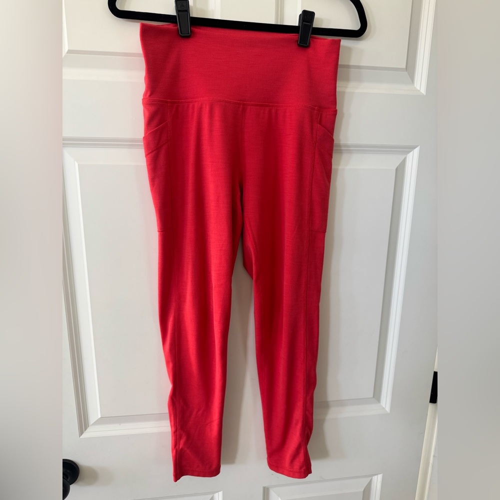 Prana Becksa Legging Ribbed Bright Coral Red